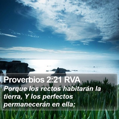 Proverbios 2:21 RVA Bible Verse Image