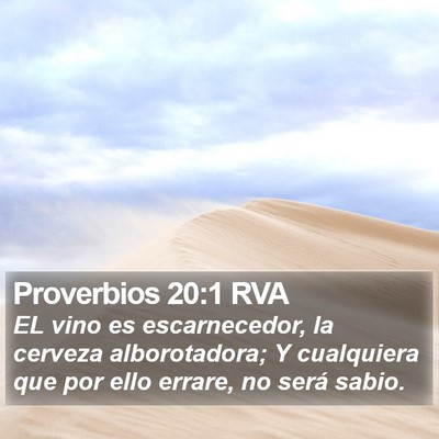 Proverbios 20:1 RVA Bible Verse Image