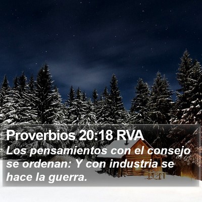 Proverbios 20:18 RVA Bible Verse Image