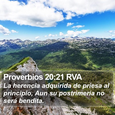 Proverbios 20:21 RVA Bible Verse Image