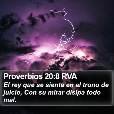 Proverbios 20:8 RVA Bible Verse Image