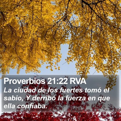 Proverbios 21:22 RVA Bible Verse Image