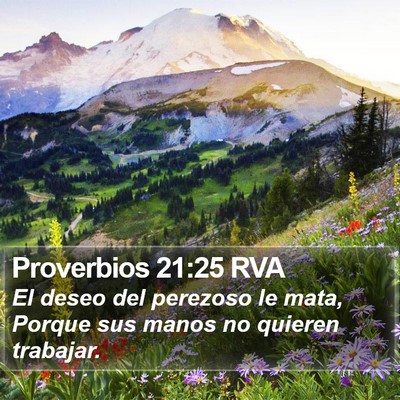 Proverbios 21:25 RVA Bible Verse Image