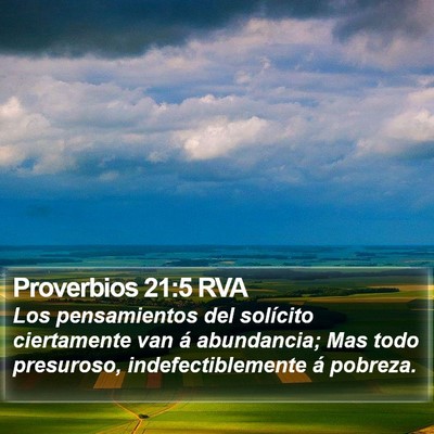 Proverbios 21:5 RVA Bible Verse Image