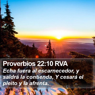 Proverbios 22:10 RVA Bible Verse Image