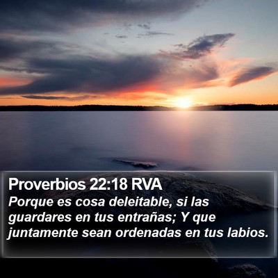 Proverbios 22:18 RVA Bible Verse Image