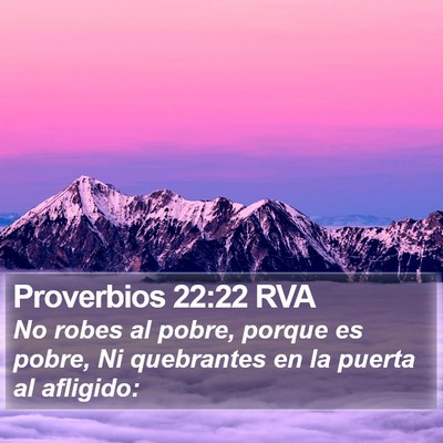 Proverbios 22:22 RVA Bible Verse Image