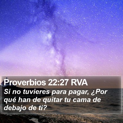 Proverbios 22:27 RVA Bible Verse Image