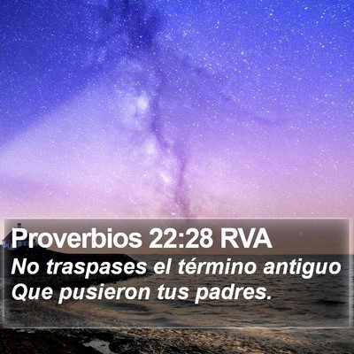 Proverbios 22:28 RVA Bible Verse Image