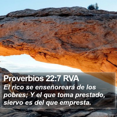 Proverbios 22:7 RVA Bible Verse Image