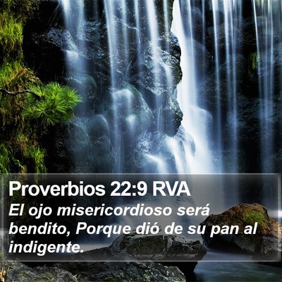 Proverbios 22:9 RVA Bible Verse Image