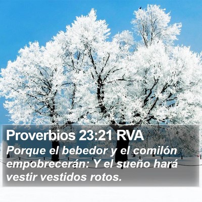 Proverbios 23:21 RVA Bible Verse Image
