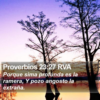 Proverbios 23:27 RVA Bible Verse Image