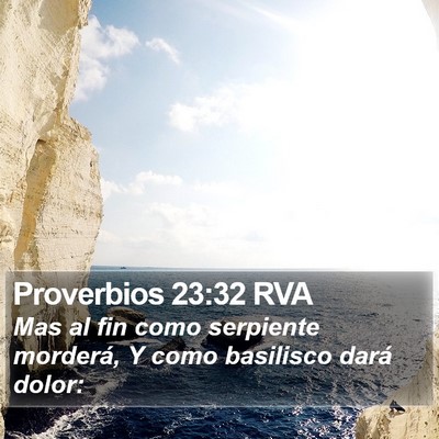 Proverbios 23:32 RVA Bible Verse Image