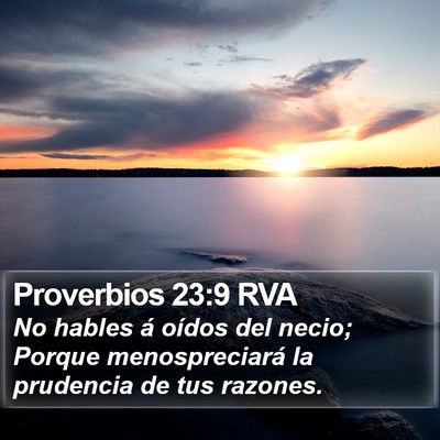 Proverbios 23:9 RVA Bible Verse Image