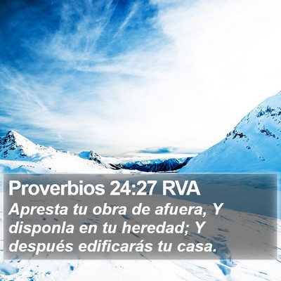 Proverbios 24:27 RVA Bible Verse Image