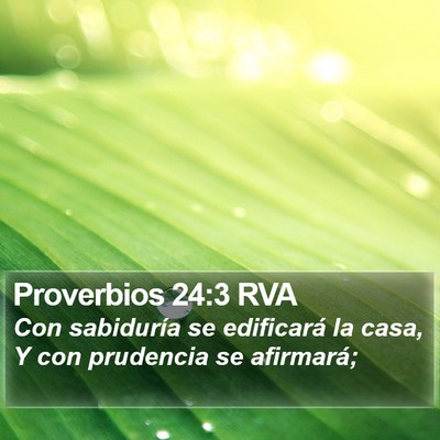 Proverbios 24:3 RVA Bible Verse Image