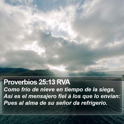 Proverbios 25:13 RVA Bible Verse Image