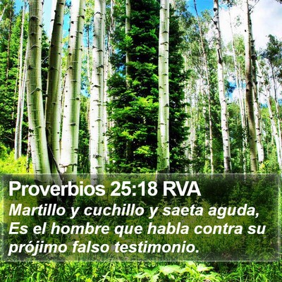 Proverbios 25:18 RVA Bible Verse Image
