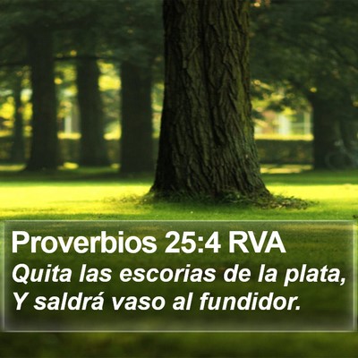 Proverbios 25:4 RVA Bible Verse Image