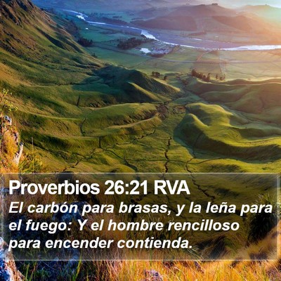 Proverbios 26:21 RVA Bible Verse Image