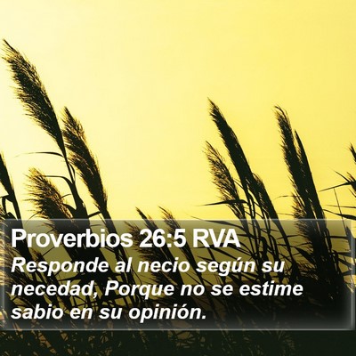 Proverbios 26:5 RVA Bible Verse Image