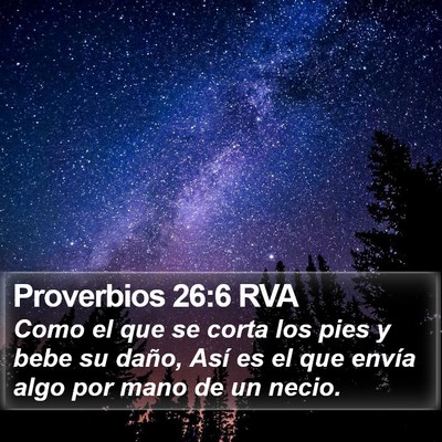 Proverbios 26:6 RVA Bible Verse Image