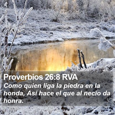 Proverbios 26:8 RVA Bible Verse Image