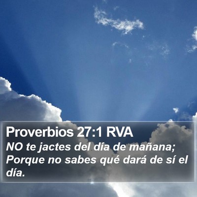 Proverbios 27:1 RVA Bible Verse Image