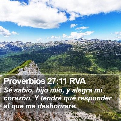Proverbios 27:11 RVA Bible Verse Image