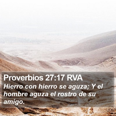 Proverbios 27:17 RVA Bible Verse Image