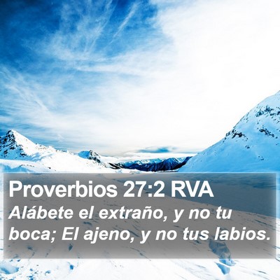 Proverbios 27:2 RVA Bible Verse Image