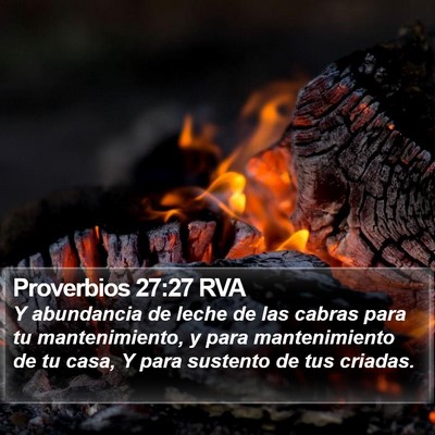 Proverbios 27:27 RVA Bible Verse Image