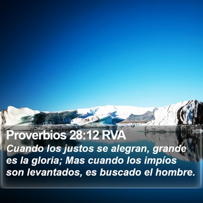 Proverbios 28:12 RVA Bible Verse Image