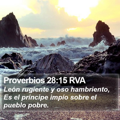 Proverbios 28:15 RVA Bible Verse Image