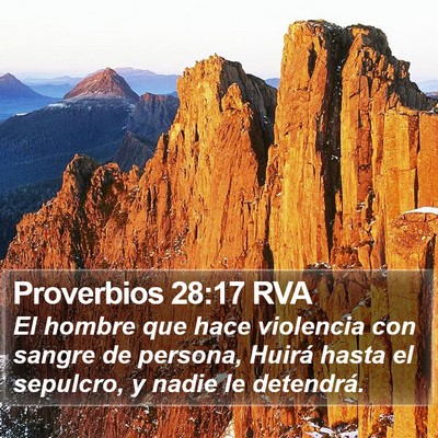 Proverbios 28:17 RVA Bible Verse Image