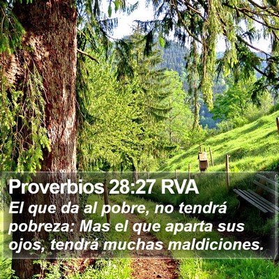 Proverbios 28:27 RVA Bible Verse Image