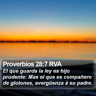 Proverbios 28:7 RVA Bible Verse Image