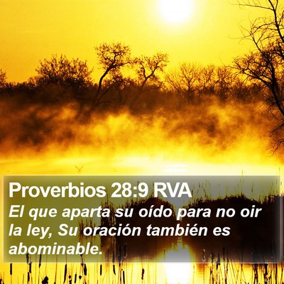 Proverbios 28:9 RVA Bible Verse Image