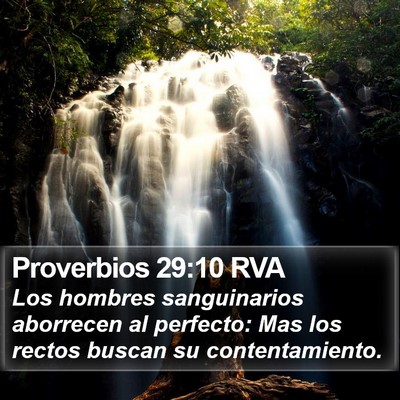 Proverbios 29:10 RVA Bible Verse Image