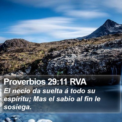 Proverbios 29:11 RVA Bible Verse Image