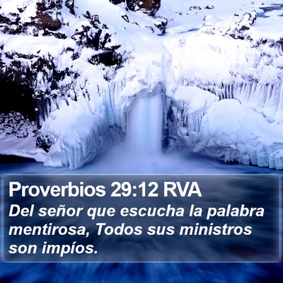 Proverbios 29:12 RVA Bible Verse Image