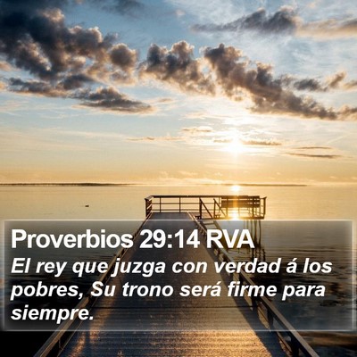 Proverbios 29:14 RVA Bible Verse Image