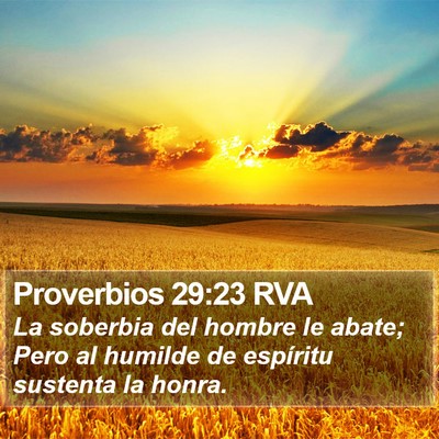 Proverbios 29:23 RVA Bible Verse Image