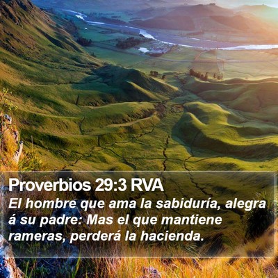 Proverbios 29:3 RVA Bible Verse Image