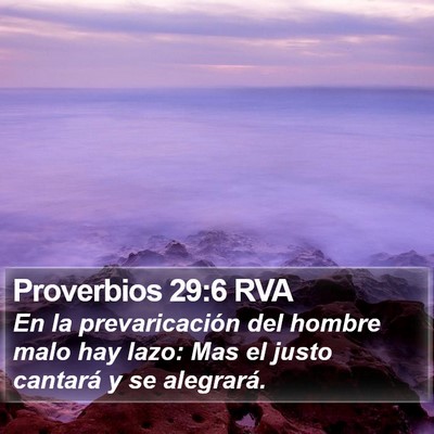 Proverbios 29:6 RVA Bible Verse Image