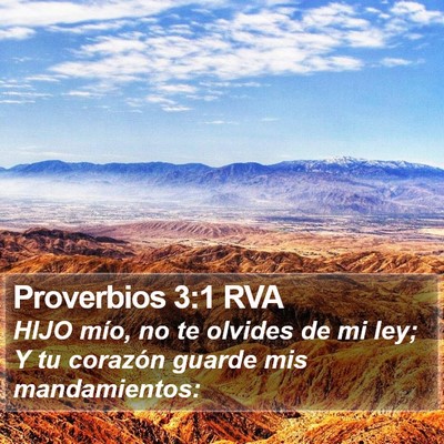 Proverbios 3:1 RVA Bible Verse Image
