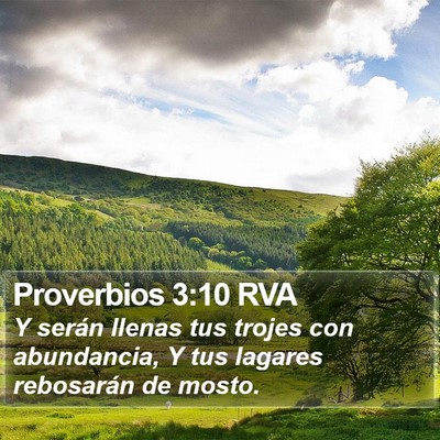 Proverbios 3:10 RVA Bible Verse Image