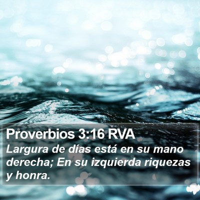 Proverbios 3:16 RVA Bible Verse Image