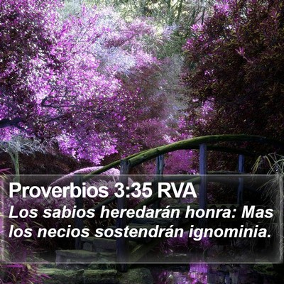 Proverbios 3:35 RVA Bible Verse Image
